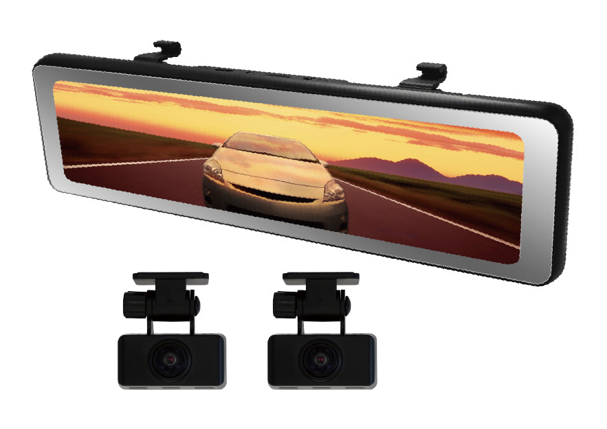 【新商品!!】innowa HORIZON 2 デジタルルームミラー機能付き ドライブレコーダー 前後2カメラ フロントカメラ分離式 前後200万画素 STARVIS FullHD GPS搭載