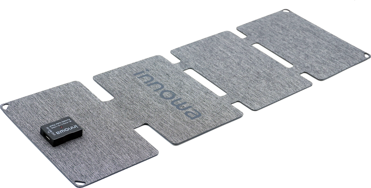 【セット】innowa buddy ポータブルテレビ・ラジオ (くまモンVer.) & ポータブルソーラーパネル(グレイ)