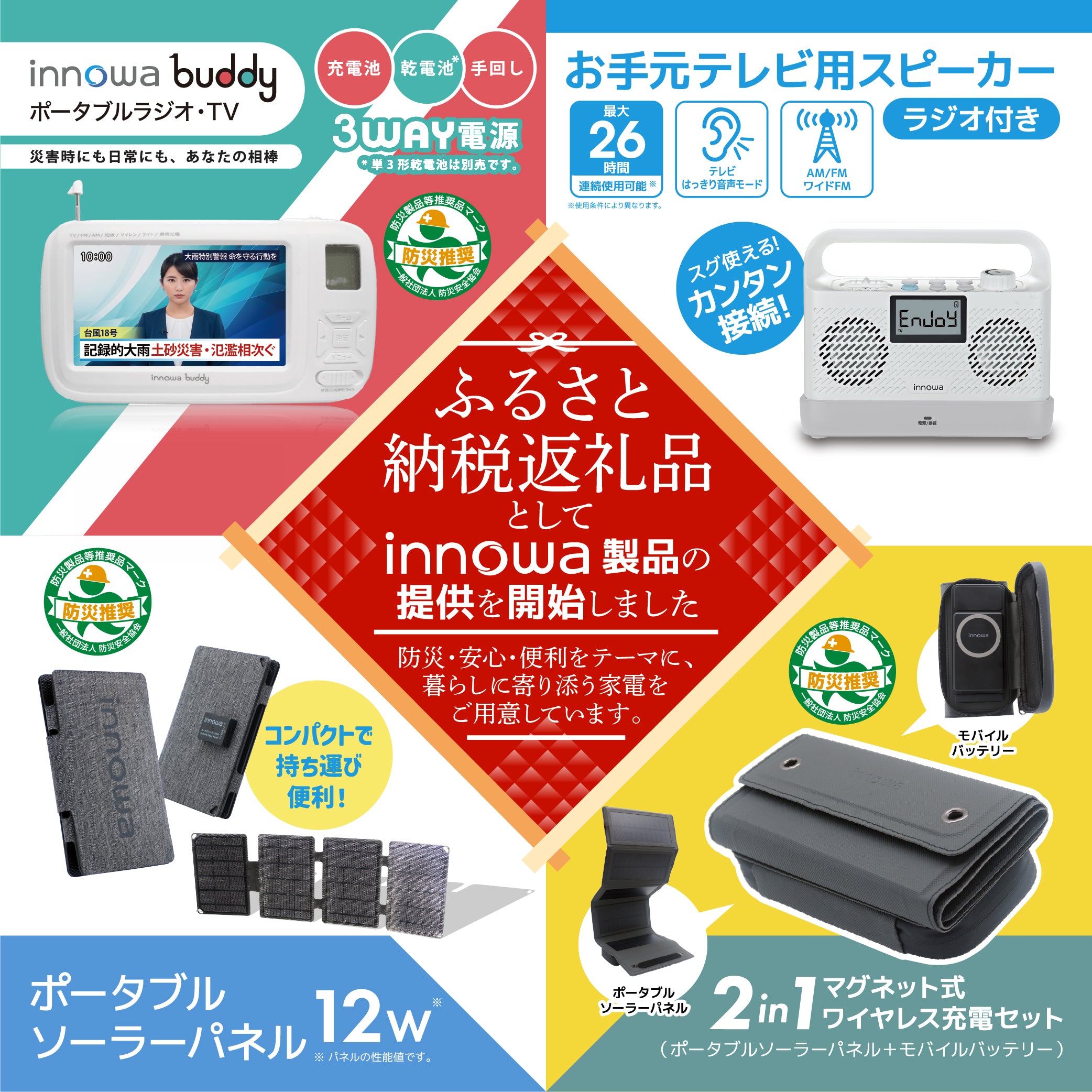 ふるさと納税返礼品として innowa製品の提供を開始しました – innowa