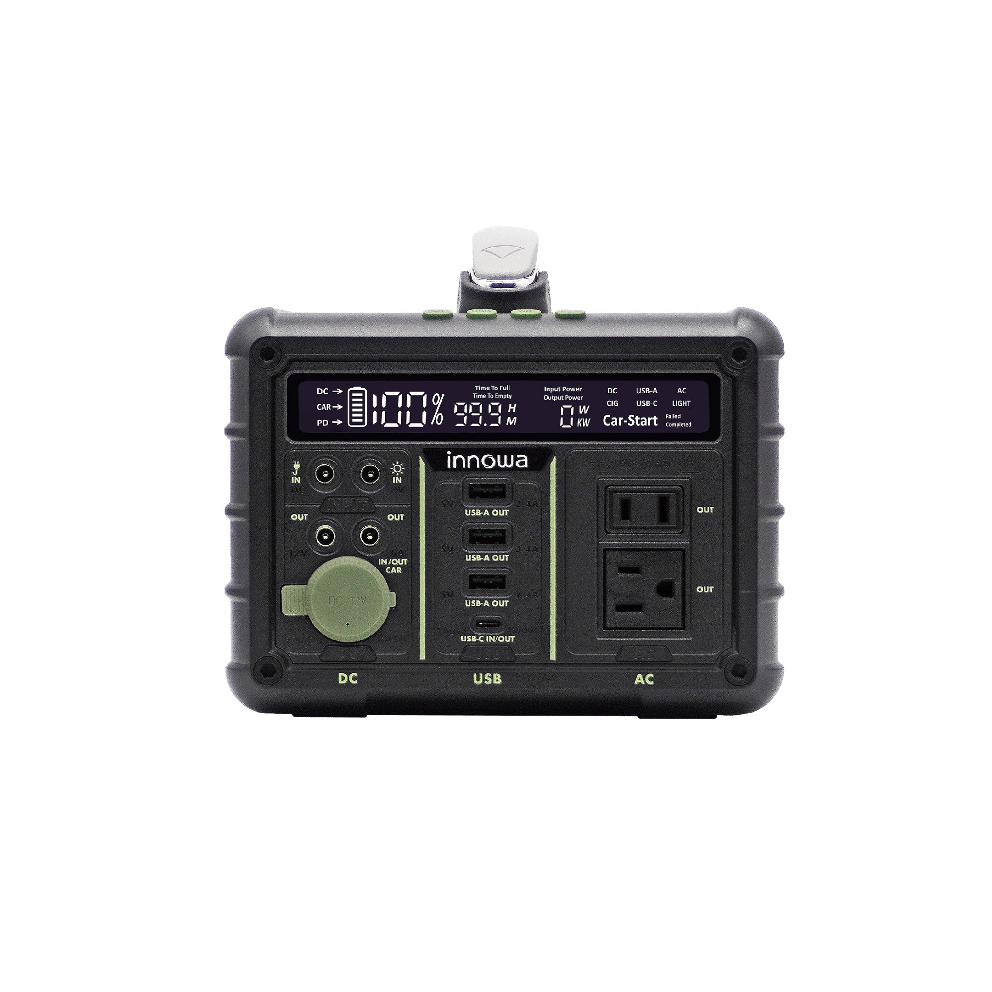 セット】innowa ポータブル電源 Mighty 600 & ソーラーパネル120