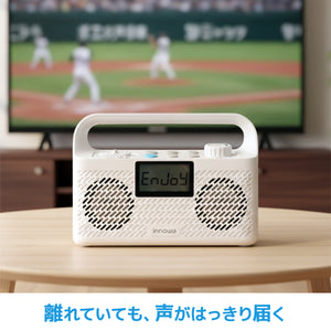 innowa お手元テレビ用スピーカー（ラジオ付き）