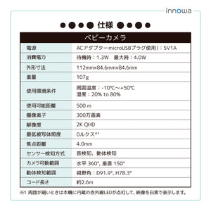 innowa ベビーモニター オプションカメラ